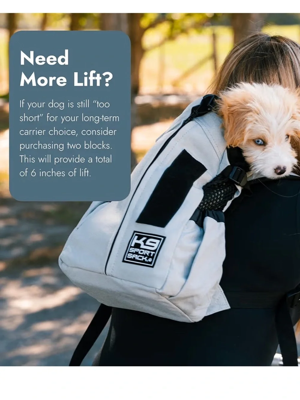 K9 Sport Sack Booster Block Dog Carrier Booster - Black